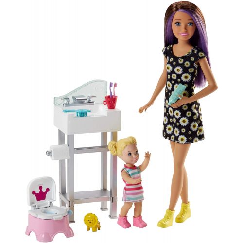 바비 Barbie Skipper Babysitters Inc. Potty Training Playset