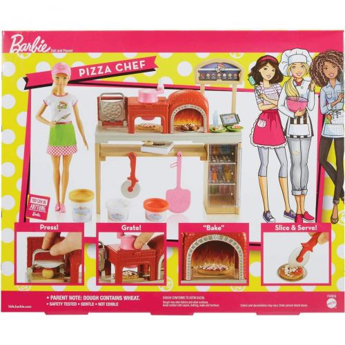 바비 Barbie Pizza Chef Doll and Playset, Blonde