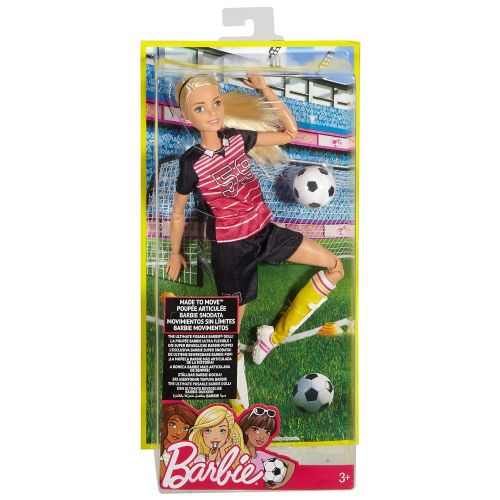 바비 Barbie Made to Move Soccer Player Doll