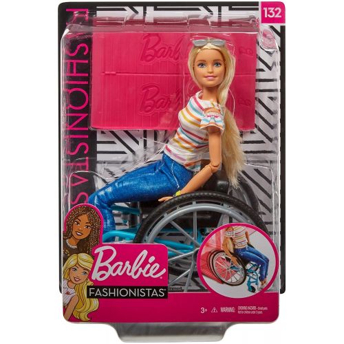 바비 Barbie Fashionistas Doll #132, Multicolor