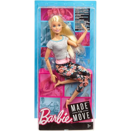 바비 Barbie Made To Move Doll, Blonde