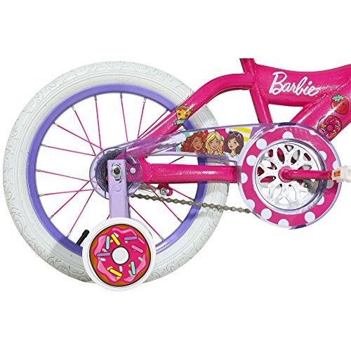 바비 Dynacraft Barbie Girls BMX Street Bike 16, PinkWhitePurple
