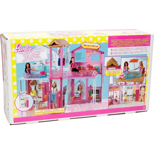 바비 [아마존핫딜][아마존 핫딜] Barbie 3-Story Townhouse