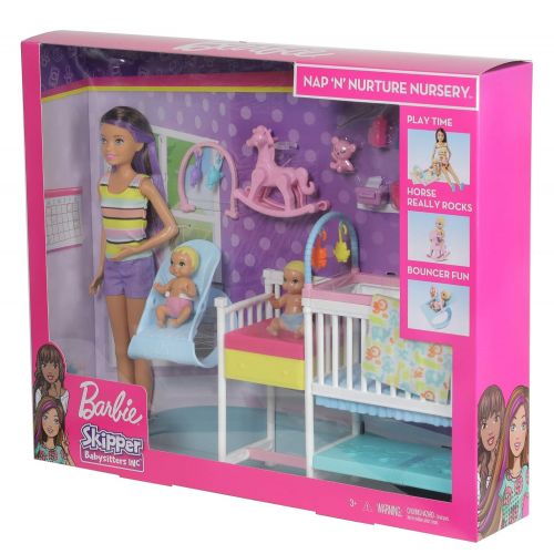 바비 [아마존 핫딜]  [아마존핫딜]Barbie GFL38 - Skipper Babysitters Inc. Kinderzimmer Spielset, Puppen Spielzeug ab 3 Jahren