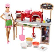 [아마존핫딜]Mattel Barbie FHR09 - Barbie Cooking und Baking Pizzabackerin Puppe und Spielset mit Spielknete