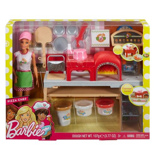 바비 [아마존 핫딜]  [아마존핫딜]Mattel Barbie FHR09 - Barbie Cooking und Baking Pizzabackerin Puppe und Spielset mit Spielknete