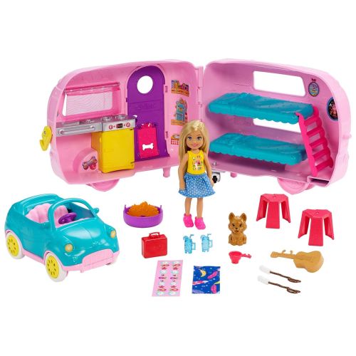 바비 [아마존 핫딜]  [아마존핫딜]Barbie FXG90 - Chelsea Camper und Puppe Spielset, Puppen Spielzeug ab 3 Jahren