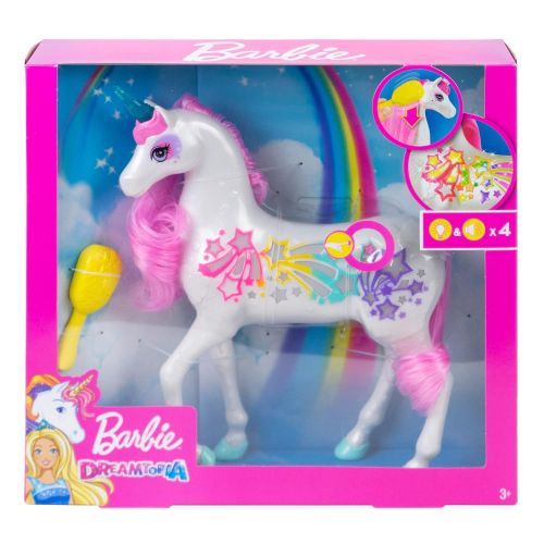 바비 [아마존 핫딜]  [아마존핫딜]Barbie GFH60 - Dreamtopia Regenbogen Einhorn mit magischer Buerste fuer Musik und Lichter, ab 3 Jahren