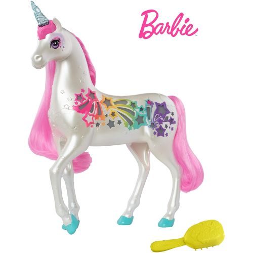 바비 [아마존 핫딜]  [아마존핫딜]Barbie GFH60 - Dreamtopia Regenbogen Einhorn mit magischer Buerste fuer Musik und Lichter, ab 3 Jahren