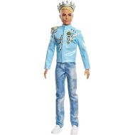 Barbie Princess Adventure Prince Ken Doll (12 inch) Wearing Jacket, Jeans and Crown, Makes a Great Gift for 3 to 7 Year Olds