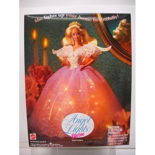 바비 Barbie ANGEL LIGHTS BARBIE Doll TREE TOPPER - LIGHT UP ANGEL for Your TREE Top! Limited Edition (1993)