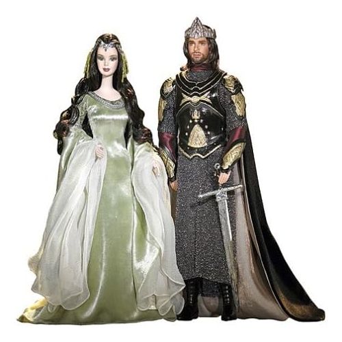 바비 Lord of the Rings Barbie and Ken as Arwen and Aragorn