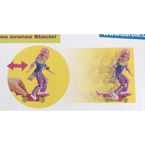 바비 Mattel Barbie AWESOME SKATEBOARD STACIE DOLL Does WHEELIES - PEDALING & TURNS on Her Skateboard (1999)