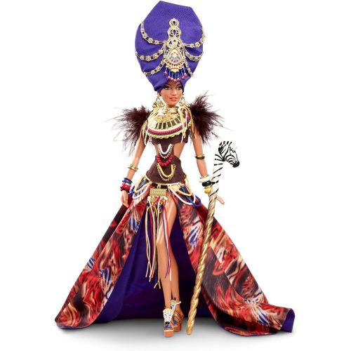 바비 Tribal Beauty Barbie Doll Direct Exclusive Gold Label Global Glamour Collection