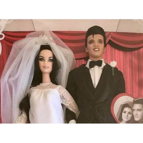 바비 Mattel Elvis and Priscilla Barbie Doll Giftset