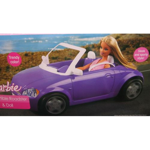 바비 Barbie Convertible Roadster Vehicle & Doll Set (2006)