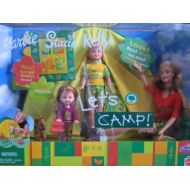 Mattel Barbie Stacie & Kelly LETS CAMP Gift Set - R U Exclusive Special Edition w 3 Dolls, Tent, Camping Gear & More (2001)