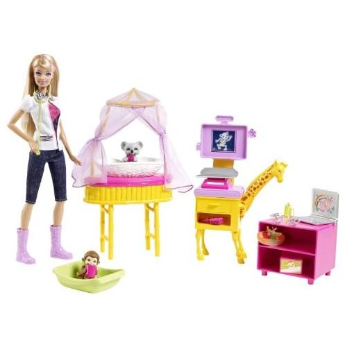 바비 Barbie I Can Be Zoo Doctor Doll Playset