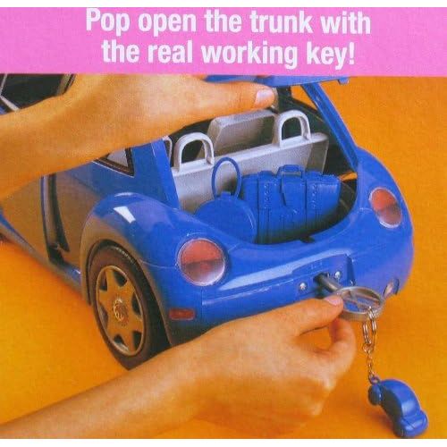 바비 Barbie Volkswagen Beetle Vehicle (Purple) with Real Key Chain (2000)