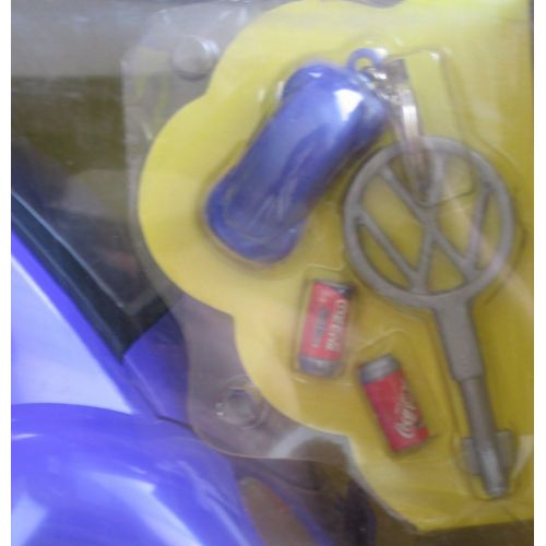 바비 Barbie Volkswagen Beetle Vehicle (Purple) with Real Key Chain (2000)