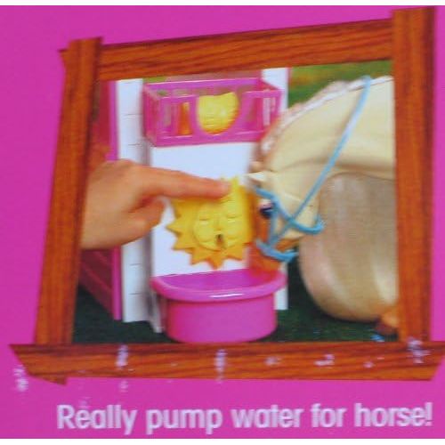 바비 Barbie FEEDING FUN STABLE Playset w Accessories (1996)