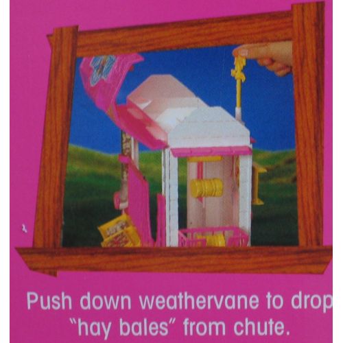 바비 Barbie FEEDING FUN STABLE Playset w Accessories (1996)