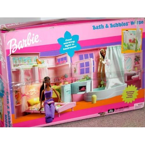 바비 Barbie Bath & Bubbles House with Working Light & Shower