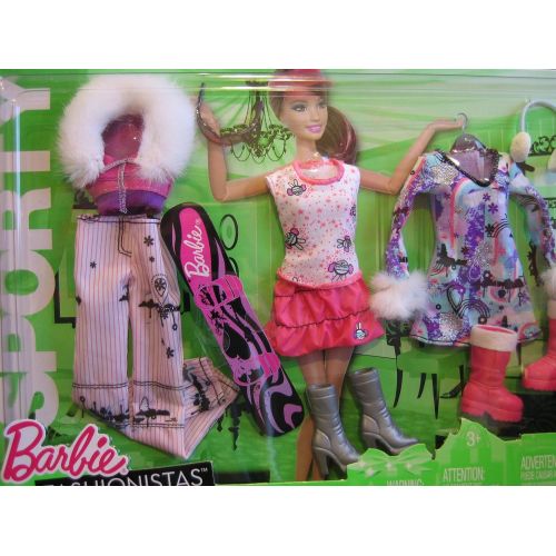 바비 Barbie Fashionistas SPORTY Fashions - WINTER Sports (2010)