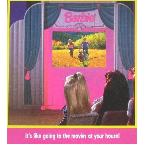 바비 Barbie Movie Theater With Magical Screen! Plus Snack Bar! Playset (1995)