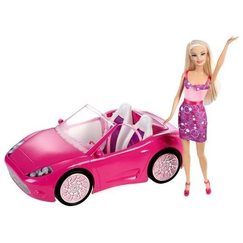 바비 Barbie Doll and Glam Convertible