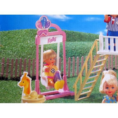 바비 Barbie KELLY Playground Playset (1998 Arcotoys, Mattel)