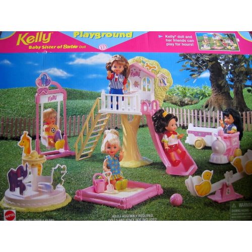 바비 Barbie KELLY Playground Playset (1998 Arcotoys, Mattel)