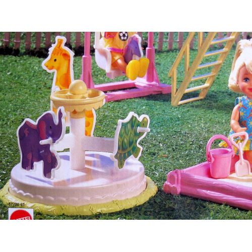 바비 Barbie KELLY Playground Playset (1998 Arcotoys, Mattel)