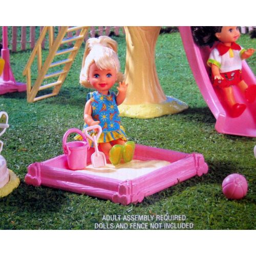바비 Barbie KELLY Playground Playset (1998 Arcotoys, Mattel)