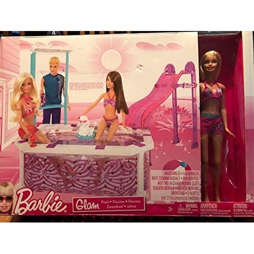 바비 Mattel Barbie Glam Pool with Doll