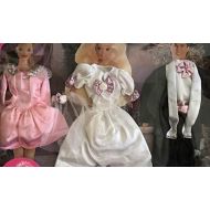 Barbie Sparkle Pretty Fashions - Beautiful Wedding Outfits! Easy To Dress (1995 Arcotoys, Mattel)