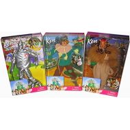 Ken Tin Man, Scarecrow & Cowardly Lion: Set of 3 Wizard Of Oz Collectible Barbies