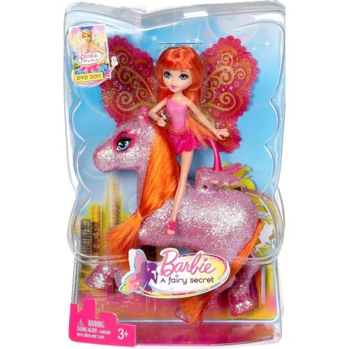 바비 Barbie A Fairy Secret Fairy and Pony - Pink