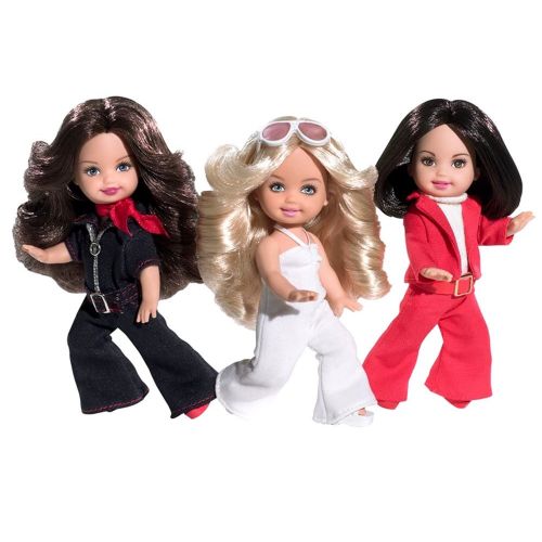 바비 Mattel Year 2009 Barbie Pink Label Collector Series 3 Pack 4-12 Inch Doll Gift Set - Sabrina, Jill and Kelly as CHARLIEs ANGELS (N6583)