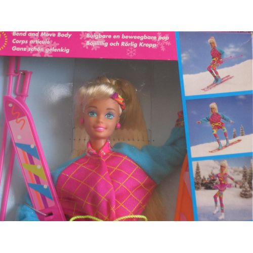 바비 Barbie Winter Sport BARBIE Doll Set w Skis & MORE! (1994)