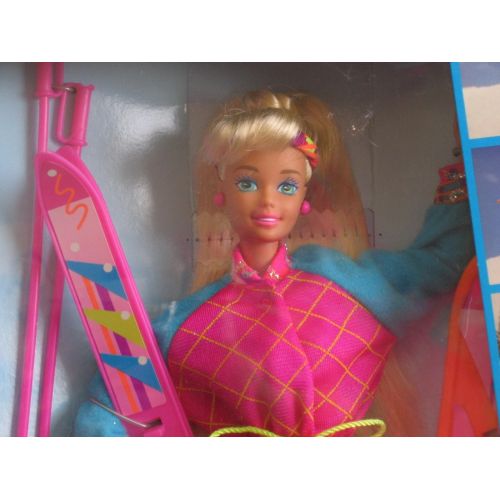 바비 Barbie Winter Sport BARBIE Doll Set w Skis & MORE! (1994)