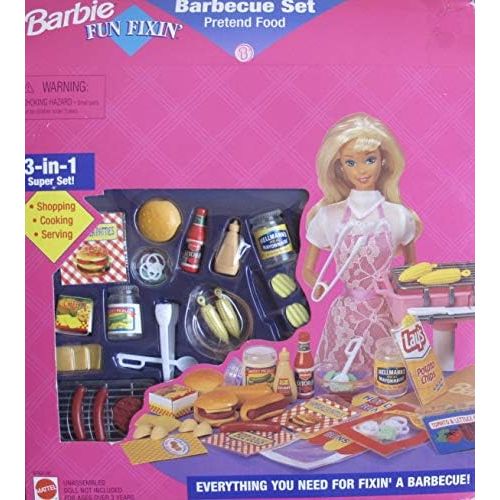 바비 Barbie Fun Fixin Barbecue Set
