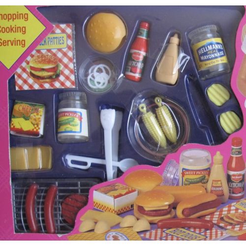 바비 Barbie Fun Fixin Barbecue Set