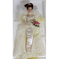 Romantic Rose Bride Porcelain Barbie Doll