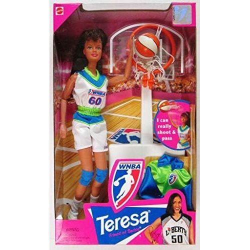 바비 Barbie BARBIES FRIEND TERESA WNBA BASKETBALL DOLL, 1998