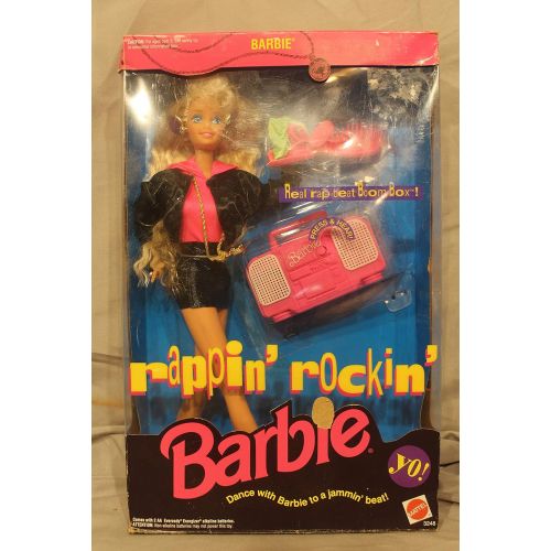 바비 Rappin Rockin Barbie Doll w Working Boom Box (1991)