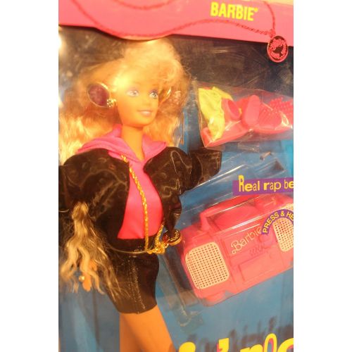 바비 Rappin Rockin Barbie Doll w Working Boom Box (1991)