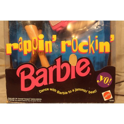 바비 Rappin Rockin Barbie Doll w Working Boom Box (1991)
