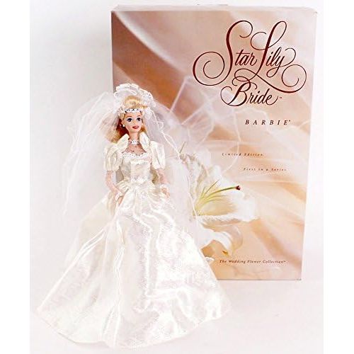 바비 Mattel Barbie Star Lily Bride Porcelain Doll Limited Edition (1994)