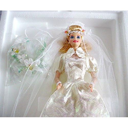 바비 Mattel Barbie Star Lily Bride Porcelain Doll Limited Edition (1994)